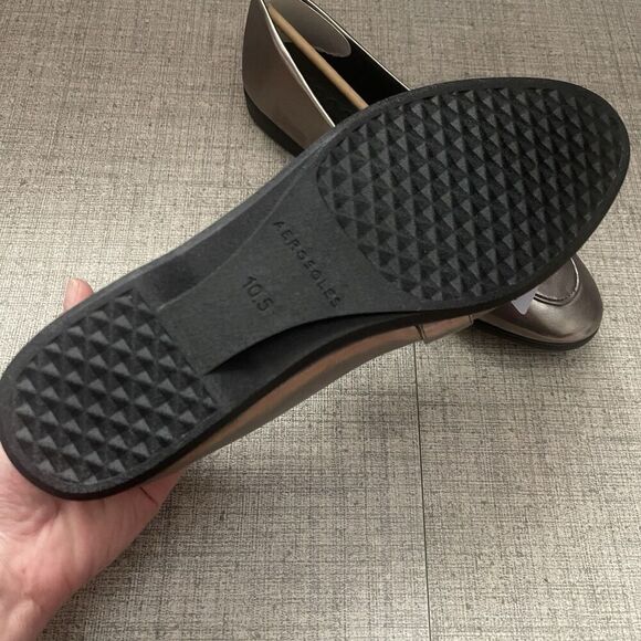 AEROSOLES Borgio Loafer Flat Size 10.5 Graphite NEW Career Modern Work Comfort - Picture 8 of 11